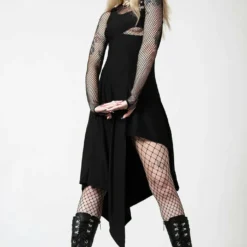 Killstar Corvia Asymmetric Dress