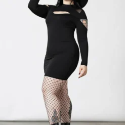 Ladies Killstar Cosmic Shift Long Sleeve Dress