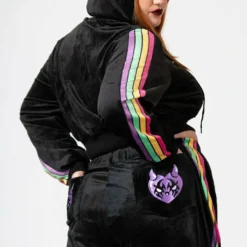 Killstar Coven Chill Velour Jogger | Plus Size New Arrivals | Ladies Trousers 22 Killstar Coven Chill Velour Jogger New Arrivals