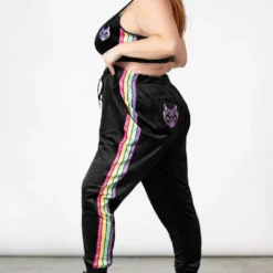 Killstar Coven Chill Velour Jogger | Plus Size New Arrivals | Ladies Trousers 23 Killstar Coven Chill Velour Jogger New Arrivals