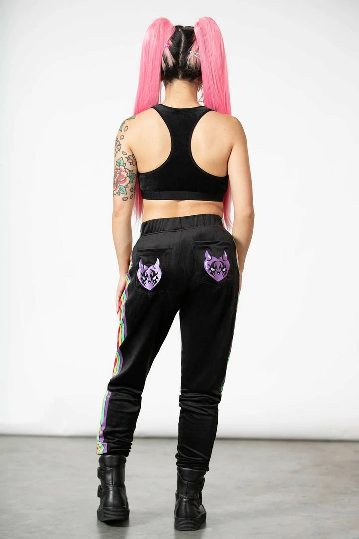 Killstar Coven Chill Velour Jogger | Plus Size New Arrivals | Ladies Trousers 4 Killstar Coven Chill Velour Jogger New Arrivals