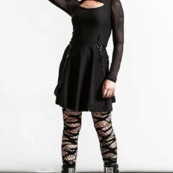 Killstar Crash Skater Dress Black