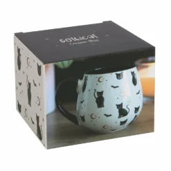 Homeware Gothic Gifts Gothicat Print Round Ceramic Mug