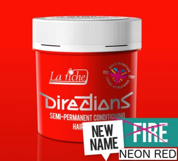La Riche Directions Semi Permanent Hair Dye - Neon Red Was Fire | Vibrant Long-Lasting Color | Vegan & Cruelty-Free 5 La Riche Directions Semi Permanent Hair Dye - Neon Red Was Fire