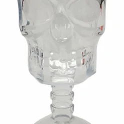 Gothic Gifts Clear Skull Wine Glass Homeware