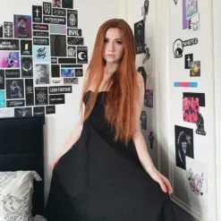 Necessary Evil Camazotz Bats Wing Effect Maxi Dress Ladies