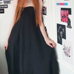 Necessary Evil Camazotz Bats Wing Effect Maxi Dress Ladies