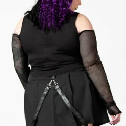 Ladies Killstar Dark Half Long Sleeve Top