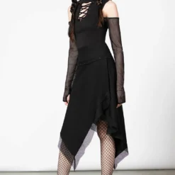 Ladies Killstar Dark Half Long Sleeve Top