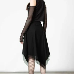 Ladies Killstar Dark Half Long Sleeve Top