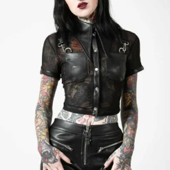 Ladies Killstar Dark Halo Crop Shirt