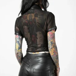 Ladies Killstar Dark Halo Crop Shirt