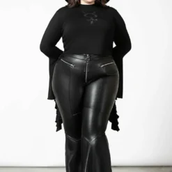 Killstar Dark Nebula Flared Trousers Ladies