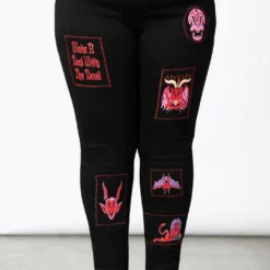 Killstar Dealer Patched Jeans Ladies