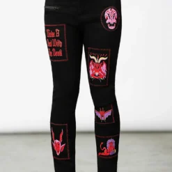 Killstar Dealer Patched Jeans Ladies