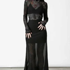 Killstar Death Star Maxi Skirt Ladies