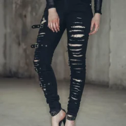 Devil Fashion Mercy Ripped Jeans Ladies
