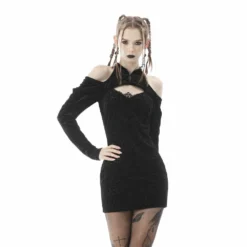 Ladies Dark In Love Enid Cold Shoulder Dress