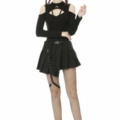 Ladies Dark In Love Hunter Pleated Skirt