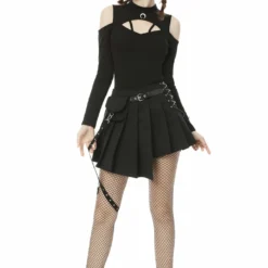 Ladies Dark In Love Hunter Pleated Skirt