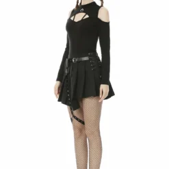 Ladies Dark In Love Hunter Pleated Skirt