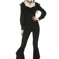 Ladies Dark In Love Quinn Flared Leggings