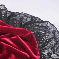 Dark In Love Scarlett Cross Velvet Dress