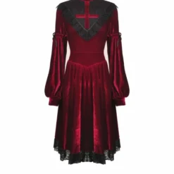Dark In Love Scarlett Cross Velvet Dress