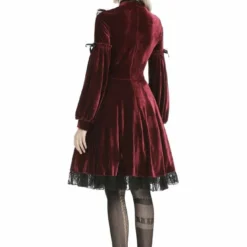 Dark In Love Scarlett Cross Velvet Dress