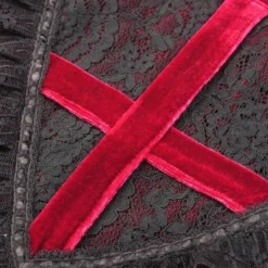 Dark In Love Scarlett Cross Velvet Dress