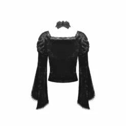 Ladies Dark In Love Tara Velvet Top