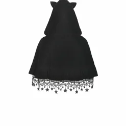 Dark In Love Star Cat Velvet Hooded Cape Ladies