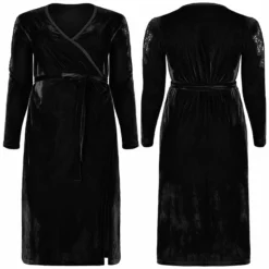 Punk Rave Viola Velvet Wrap Dress