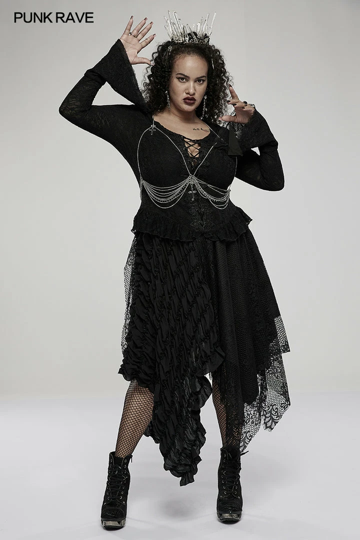 Punk Rave Xanthe Chain Harness - Gothic Accessory for Men & Women | New Arrival 5 Punk Rave Xanthe Chain Harness