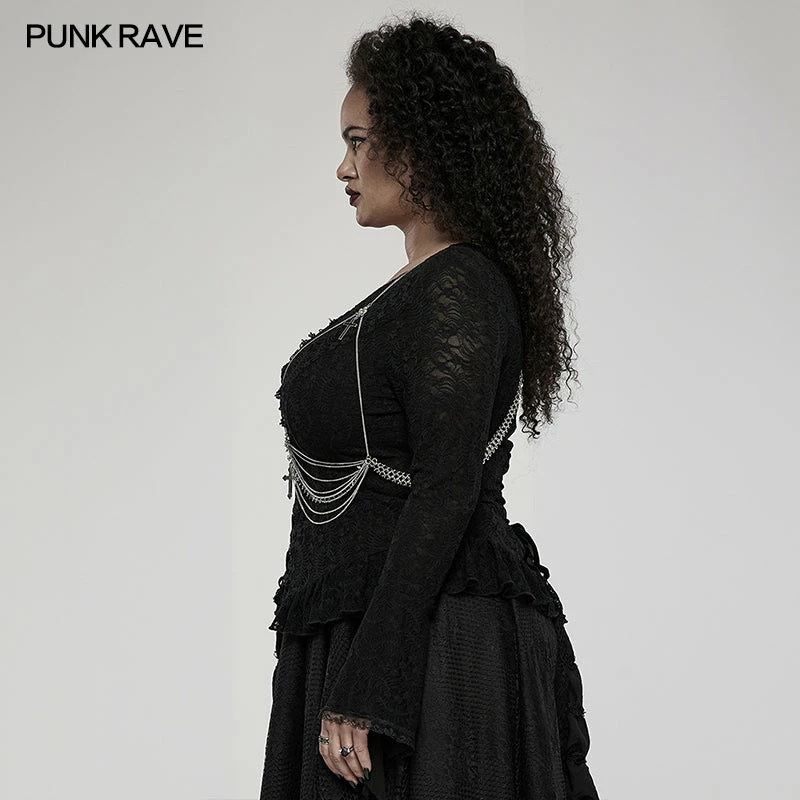 Punk Rave Xanthe Chain Harness - Gothic Accessory for Men & Women | New Arrival 6 Punk Rave Xanthe Chain Harness