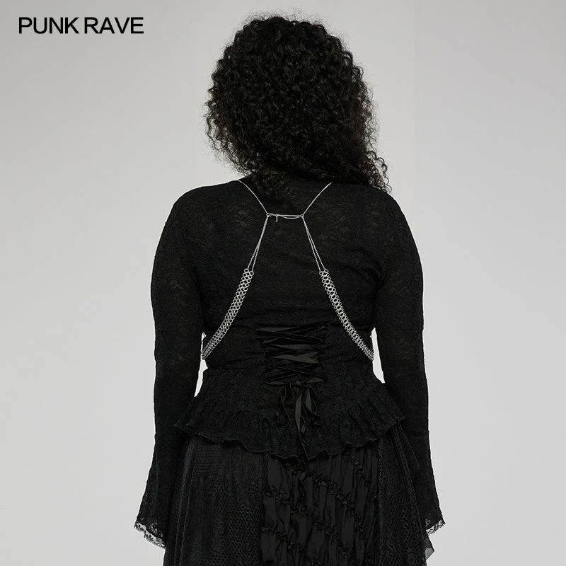 Punk Rave Xanthe Chain Harness - Gothic Accessory for Men & Women | New Arrival 7 Punk Rave Xanthe Chain Harness