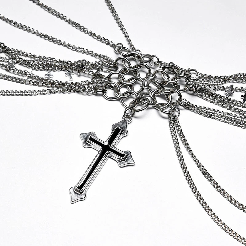 Punk Rave Xanthe Chain Harness - Gothic Accessory for Men & Women | New Arrival 10 Punk Rave Xanthe Chain Harness
