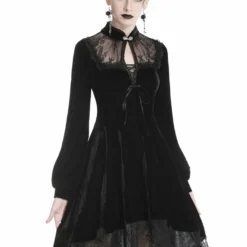 Dark In Love Titania Velvet Dress Ladies