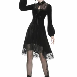 Dark In Love Titania Velvet Dress Ladies