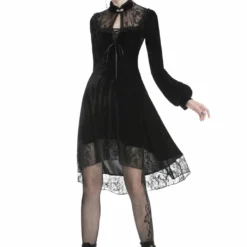 Dark In Love Titania Velvet Dress Ladies