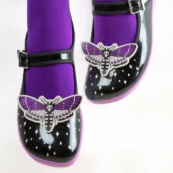 Ladies Hot Chocolate Design Chocolaticas Death Moth Women's Mary Jane Flat