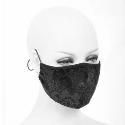 Accessories Devil Fashion Brocade Face Mask With Filter