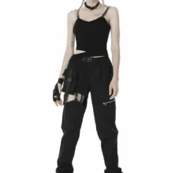 Dark In Love Hollow Thigh Trousers Ladies