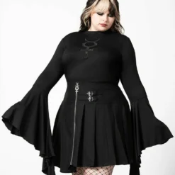 Killstar Elemental Eclipse Crop Top Ladies