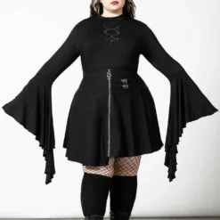 Killstar Elemental Eclipse Crop Top Ladies