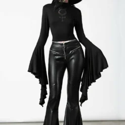 Killstar Elemental Eclipse Crop Top Ladies