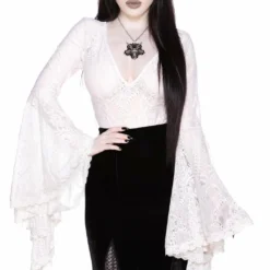 Ladies Killstar Fatal Attraction Bodysuit Ivory