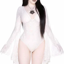 Ladies Killstar Fatal Attraction Bodysuit Ivory