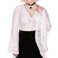 Ladies Killstar Fatal Attraction Bodysuit Ivory