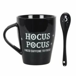 Homeware Gothic Gifts Hocus Pocus Mug And Spoon Set